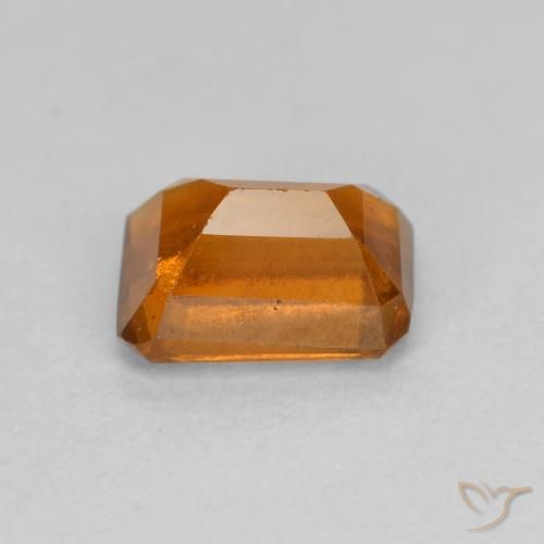 9,17 ctw natürlicher Mitteldunkles Orange Hessonit-Granat, Oktagonschliff, VS-SI