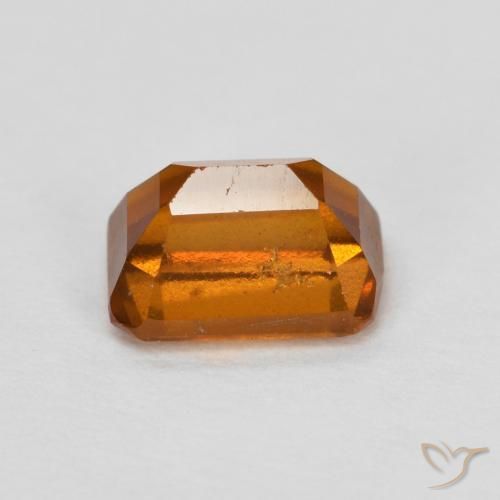 9,17 ctw natürlicher Mitteldunkles Orange Hessonit-Granat, Oktagonschliff, VS-SI