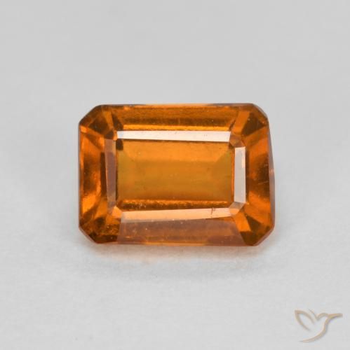 9,17 ctw natürlicher Mitteldunkles Orange Hessonit-Granat, Oktagonschliff, VS