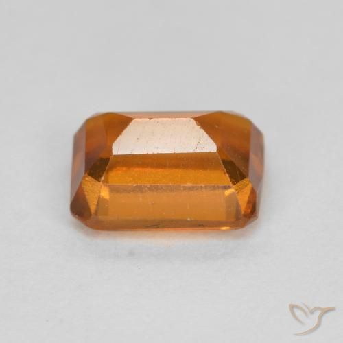 9,17 ctw natürlicher Mitteldunkles Orange Hessonit-Granat, Oktagonschliff, VS