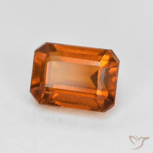 1.71ct Natürlicher rötlich-orange Hessonit-Granat, Smaragdschliff, VS