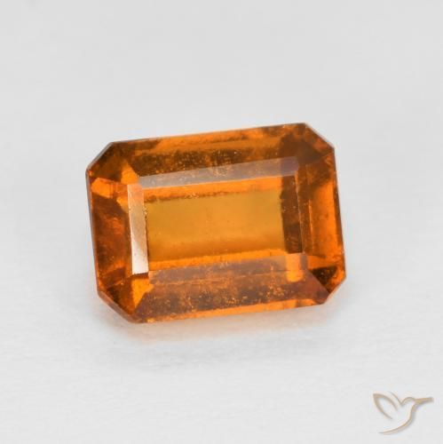 9,17 ctw natürlicher Gelblich-orange Hessonit-Granat, Oktagonschliff, VS