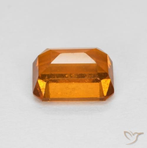 9,17 ctw natürlicher Gelblich-orange Hessonit-Granat, Oktagonschliff, VS