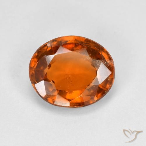2.45ct Natürlicher Mitteldunkles Orange Hessonit-Granat, Oval, VVS-VS