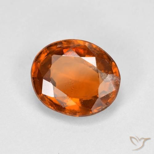 9,17 ctw natürlicher Mitteldunkles Orange Hessonit-Granat, Oval, VVS-VS
