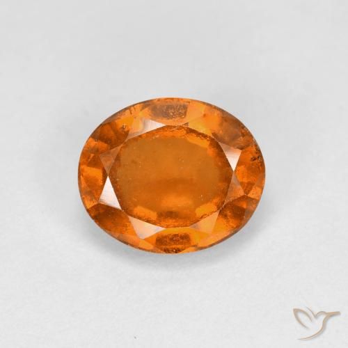 1.89ct Natürlicher Mittelorange Hessonit-Granat, Oval, VS