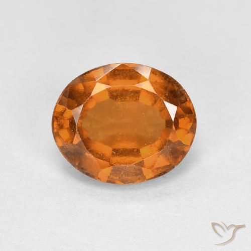 2.07ct Natürlicher tieforange Hessonit-Granat, Oval, VS