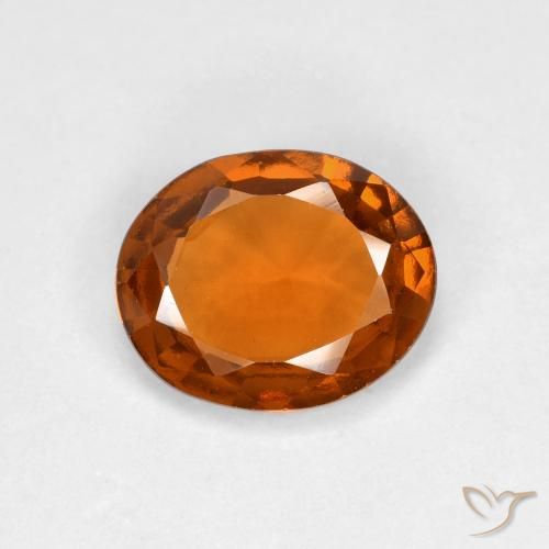 1.56ct Natürlicher Mittelorange Hessonit-Granat, Oval, VS