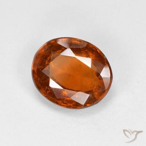 9,17 ctw natürlicher Mitteldunkles Orange Hessonit-Granat, Oval, VS