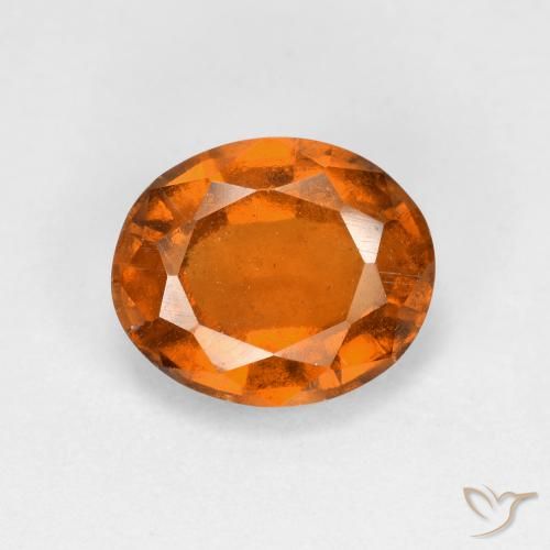 2.48ct Natürlicher Mitteldunkles Orange Hessonit-Granat, Oval, VS