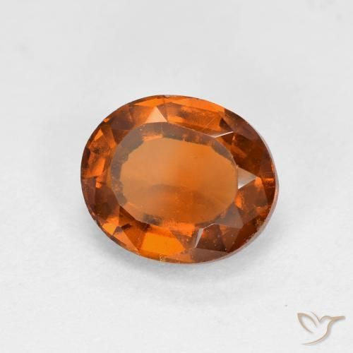 9,17 ctw natürlicher Mitteldunkles Orange Hessonit-Granat, Oval, VS
