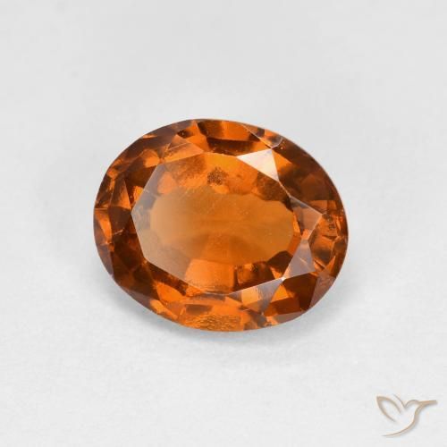 9,17 ctw natürlicher Mitteldunkles Orange Hessonit-Granat, Oval, VS