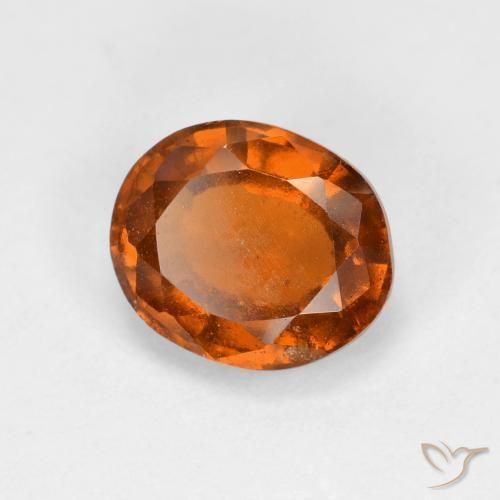 9,17 ctw natürlicher rötlich-orange Hessonit-Granat, Oval, VS