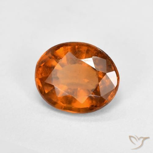 9,17 ctw natürlicher Mitteldunkles Orange Hessonit-Granat, Oval, VS