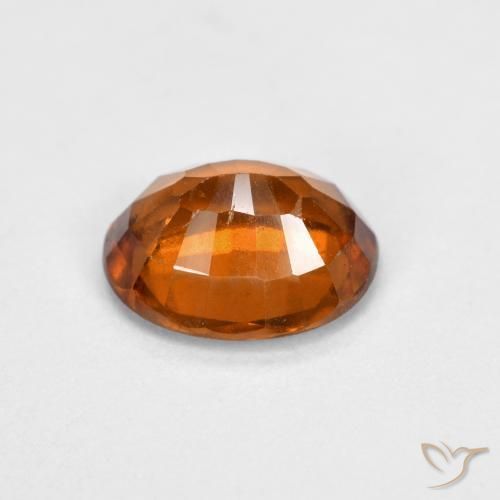 9,17 ctw natürlicher Mitteldunkles Orange Hessonit-Granat, Oval, VS