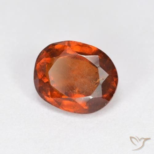 9,17 ctw natürlicher Dunkelorange Hessonit-Granat, Oval, VS-SI