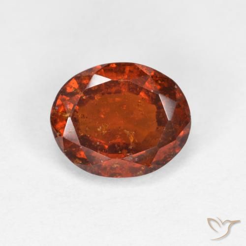 1.58ct Natürlicher tieforange Hessonit-Granat, Oval, VS-SI