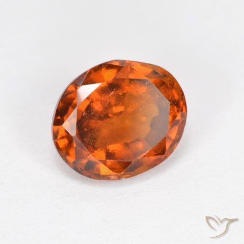 9,17 ctw natürlicher rötlich-orange Hessonit-Granat, Oval, VS-SI