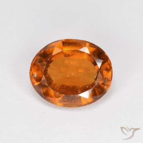 1.94ct Natürlicher Mitteldunkles Orange Hessonit-Granat, Oval, VS-SI