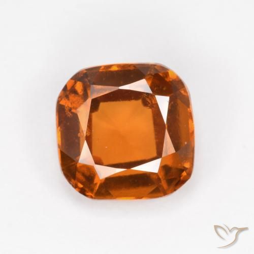 1.69ct Natürlicher Mitteldunkles Orange Hessonit-Granat, Kissen, VVS-VS