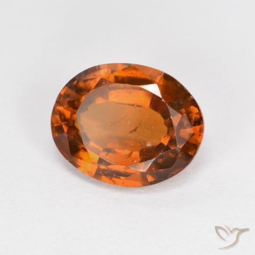 9,17 ctw natürlicher Mitteldunkles Orange Hessonit-Granat, Oval, VS