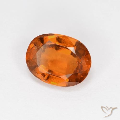 9,17 ctw natürlicher Mitteldunkles Orange Hessonit-Granat, Oval, VS