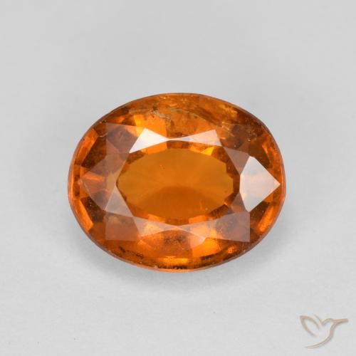 2.60ct Natürlicher Mittelorange Hessonit-Granat, Oval, VS-SI