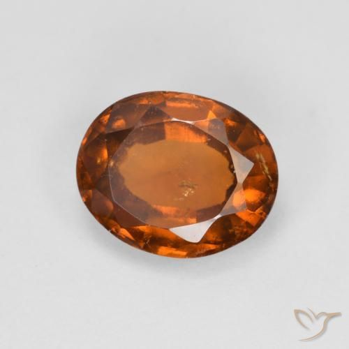 9,17 ctw natürlicher Mitteldunkles Orange Hessonit-Granat, Oval, VS-SI
