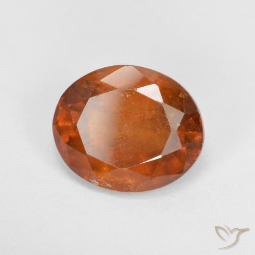 9,17 ctw natürlicher rötlich-orange Hessonit-Granat, Oval, VS-SI