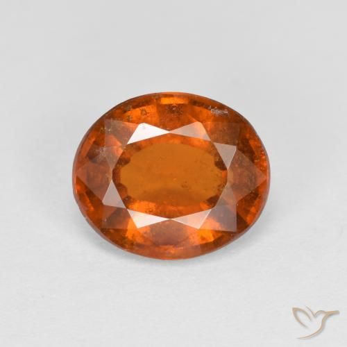 1.93ct Natürlicher Amber Orange Hessonit-Granat, Oval, VS-SI