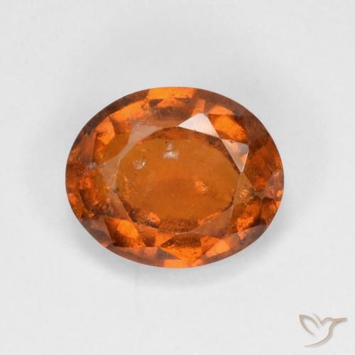 2.93ct Natürlicher Mitteldunkles Orange Hessonit-Granat, Oval, VS-SI