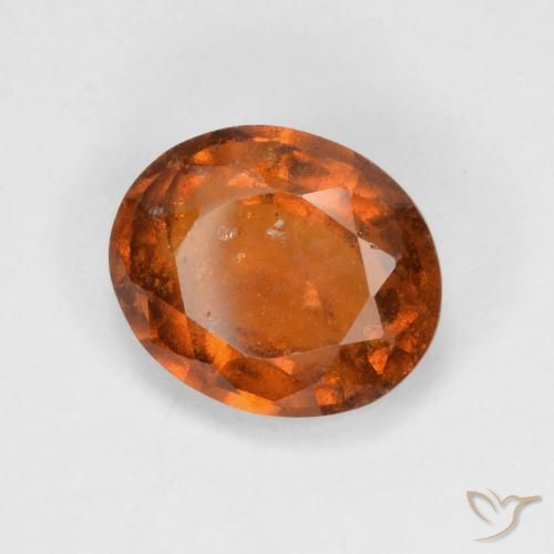 9,17 ctw natürlicher Mitteldunkles Orange Hessonit-Granat, Oval, VS-SI