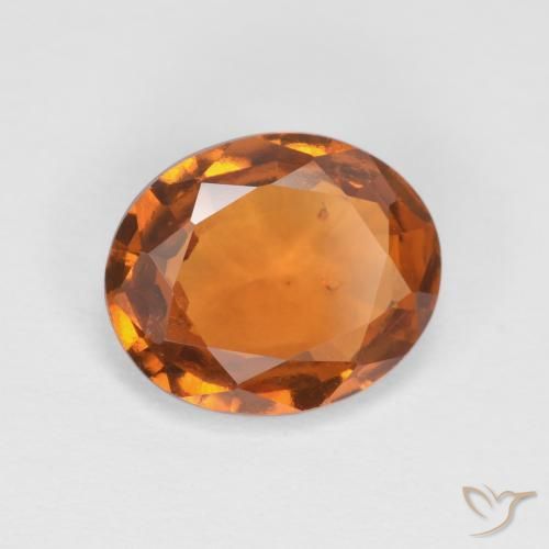 9,17 ctw natürlicher Gelblich-orange Hessonit-Granat, Oval, VS