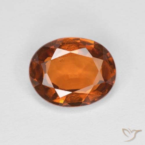 1.89ct Natürlicher rötlich-orange Hessonit-Granat, Oval, VS