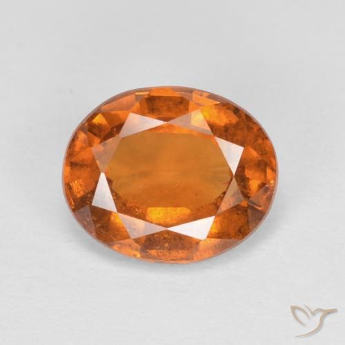 2.05ct Natürlicher Mittelorange Hessonit-Granat, Oval, VS