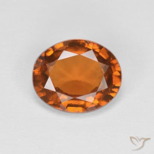 1.42ct Natürlicher Mittelorange Hessonit-Granat, Oval, VS