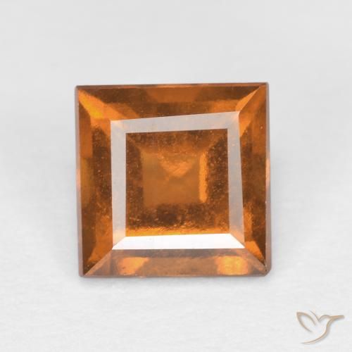 1.42ct Natürlicher Gelblich-orange Hessonit-Granat, Quadrat, VS