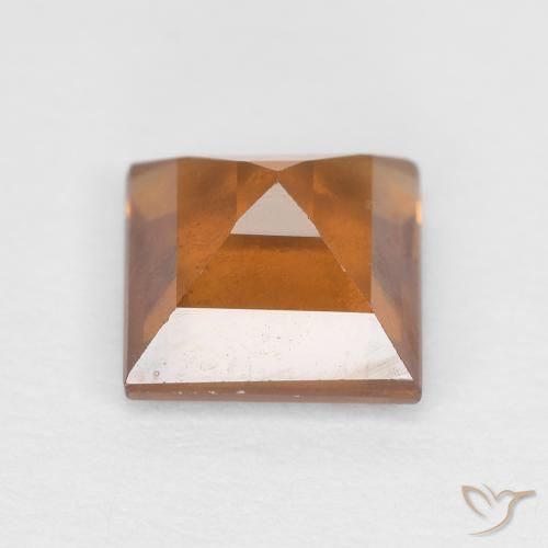 9,17 ctw natürlicher Gelblich-orange Hessonit-Granat, Quadrat, VS