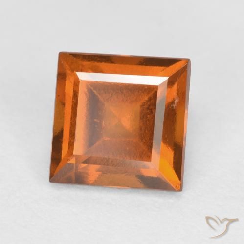 9,17 ctw natürlicher tieforange Hessonit-Granat, Quadrat, VS