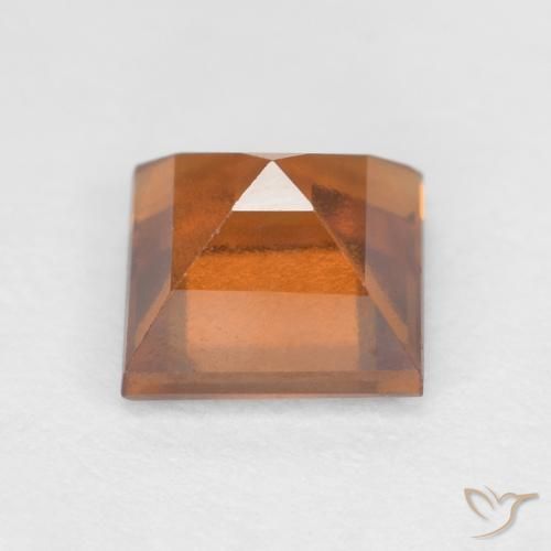 9,17 ctw natürlicher tieforange Hessonit-Granat, Quadrat, VS