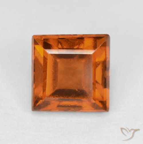 1.49ct Natürlicher Gelblich-orange Hessonit-Granat, Quadrat, VS