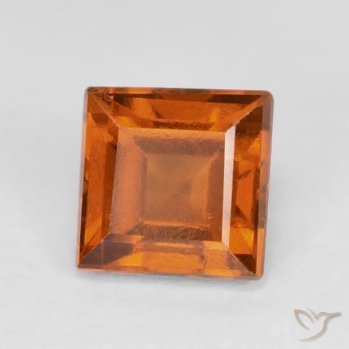 9,17 ctw natürlicher Gelblich-orange Hessonit-Granat, Quadrat, VS