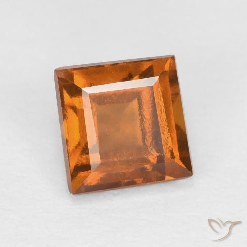 9,17 ctw natürlicher Mittelorange Hessonit-Granat, Quadrat, VS