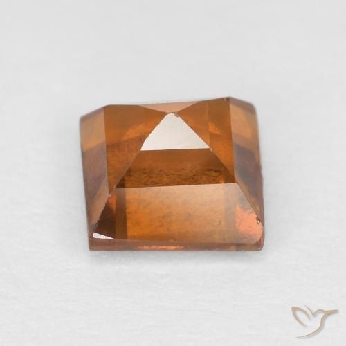 9,17 ctw natürlicher Mittelorange Hessonit-Granat, Quadrat, VS