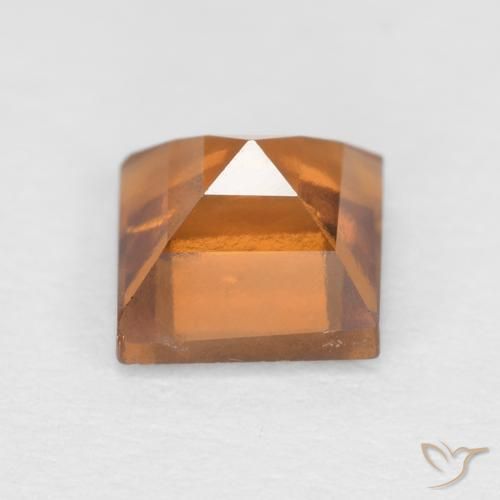 9,17 ctw natürlicher Gelblich-orange Hessonit-Granat, Quadrat, VS
