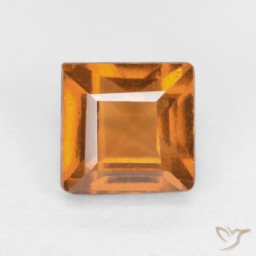 1.07ct Natürlicher orange-braun Hessonit-Granat, Quadrat, VS