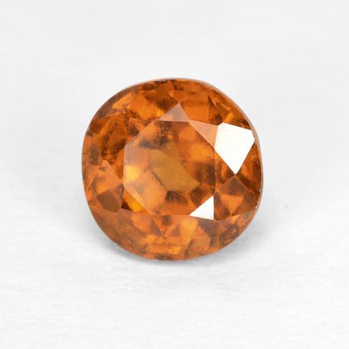 1,15 ctw natürlicher orangefarbener Hessonit, Rundschliff, VS