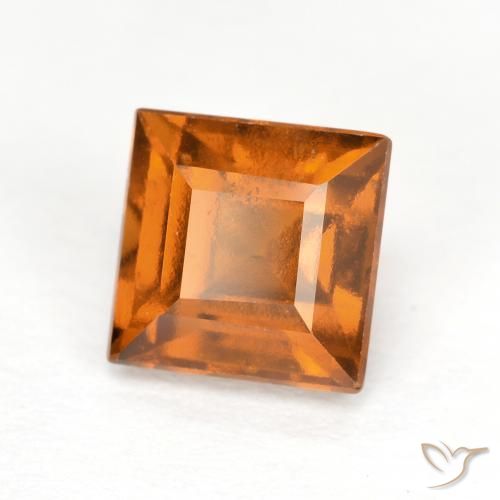 9,17 ctw natürlicher tieforange Hessonit-Granat, Quadrat, VS
