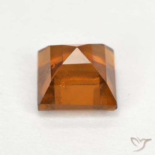9,17 ctw natürlicher tieforange Hessonit-Granat, Quadrat, VS