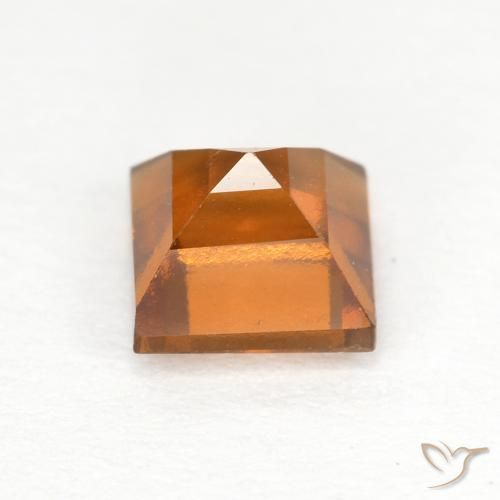 9,17 ctw natürlicher orange-braun Hessonit-Granat, Quadrat, VS